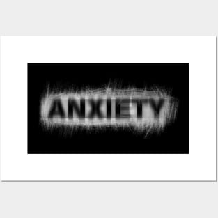 Anxiety Scratch Posters and Art